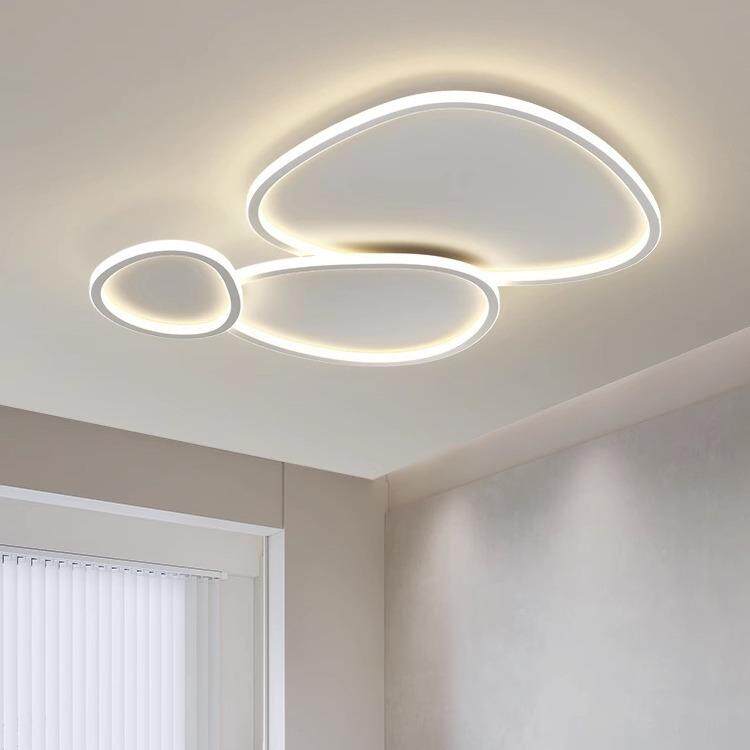 2024新款全光谱护眼LED吸顶灯客厅灯奶油风波浪现代创意客厅主灯