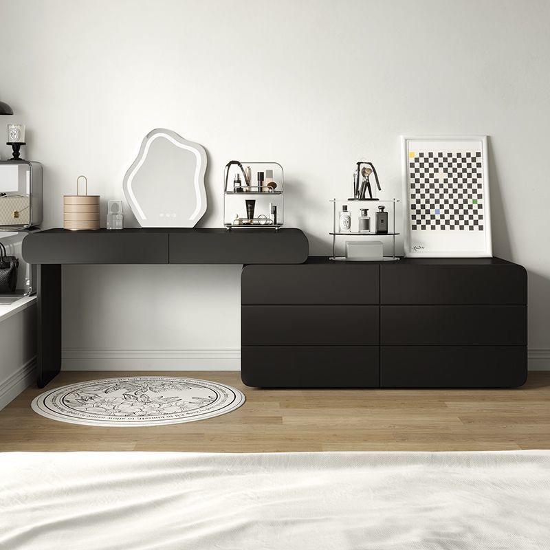 柜台风卧室梳妆台网红简约收纳柜床头柜化妆台一体书桌房间化妆桌