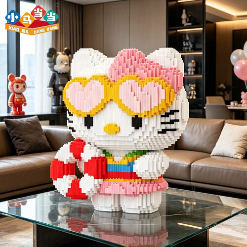 夏日HelloKitty益智拼装积木