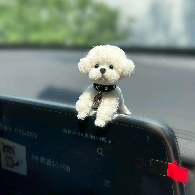 趴中控台工作台现货发货汽车成品屏幕天内可爱趴摆件女生5装饰品