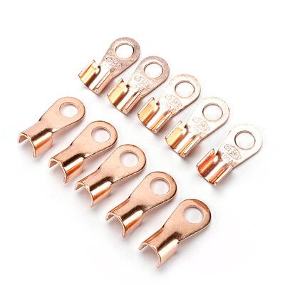 伊莱科OT-60AOT系列端子头开口紫铜接线端子铜鼻子50个装