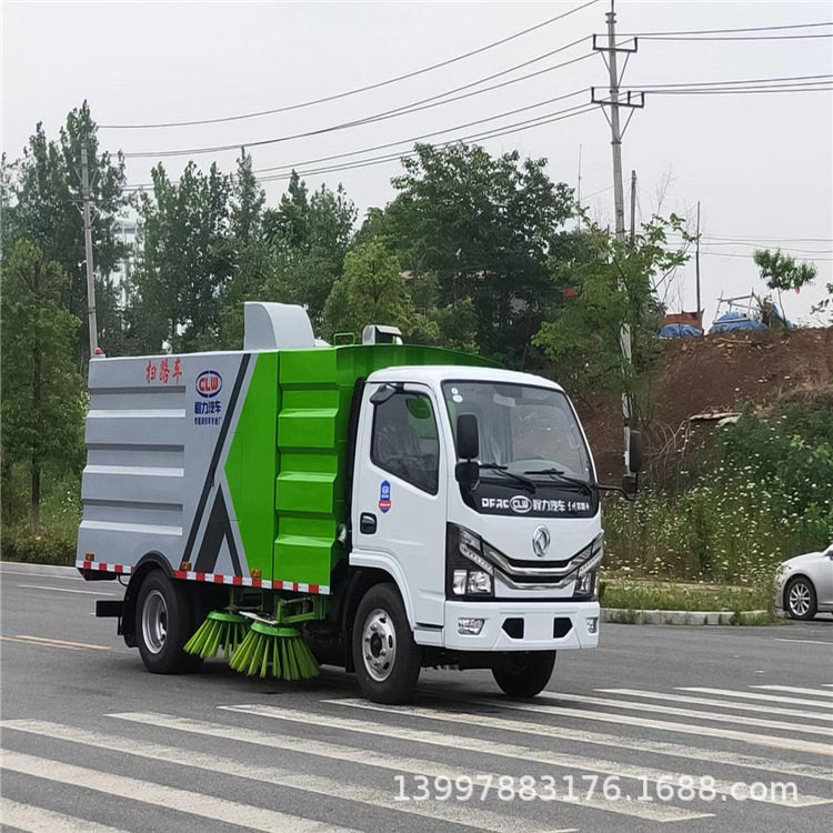 湖北程力专汽国六东风多利卡5.5方小型扫路车厂家直销 7吨扫地车