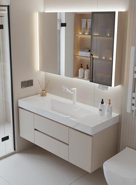 cs杭州萧山浴室柜2024新款陶瓷一体主卧卫生间洗手池脸盆洗漱台组