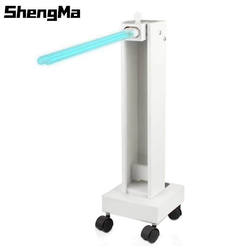 现货65W100W紫外线消毒灯车诊所美容院学校杀菌灯台式移动杀菌车