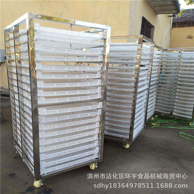 全钢馒头蒸房推车商用蒸车烘干车304材质商用不锈钢晾晒架子