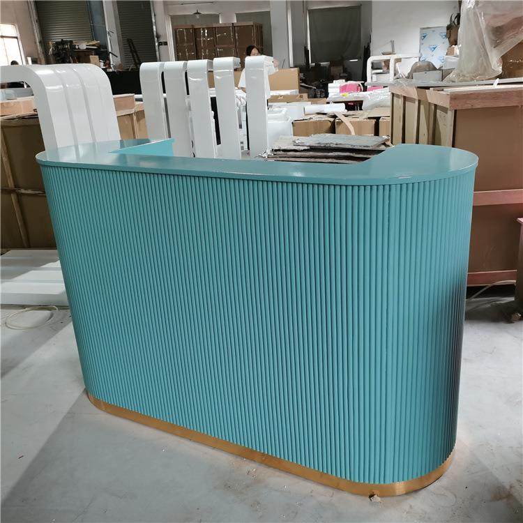 热销绿色办公前台桌公司接待台桌椅工厂直销收银吧台简约沙龙出口,纺织面料/辅料/配套,纺织机械配件,淘宝优惠券,粉丝福利购,淘宝优惠卷