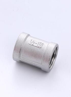 304不锈钢内丝管箍管古外接头直接直通丝扣管件接头量大价优