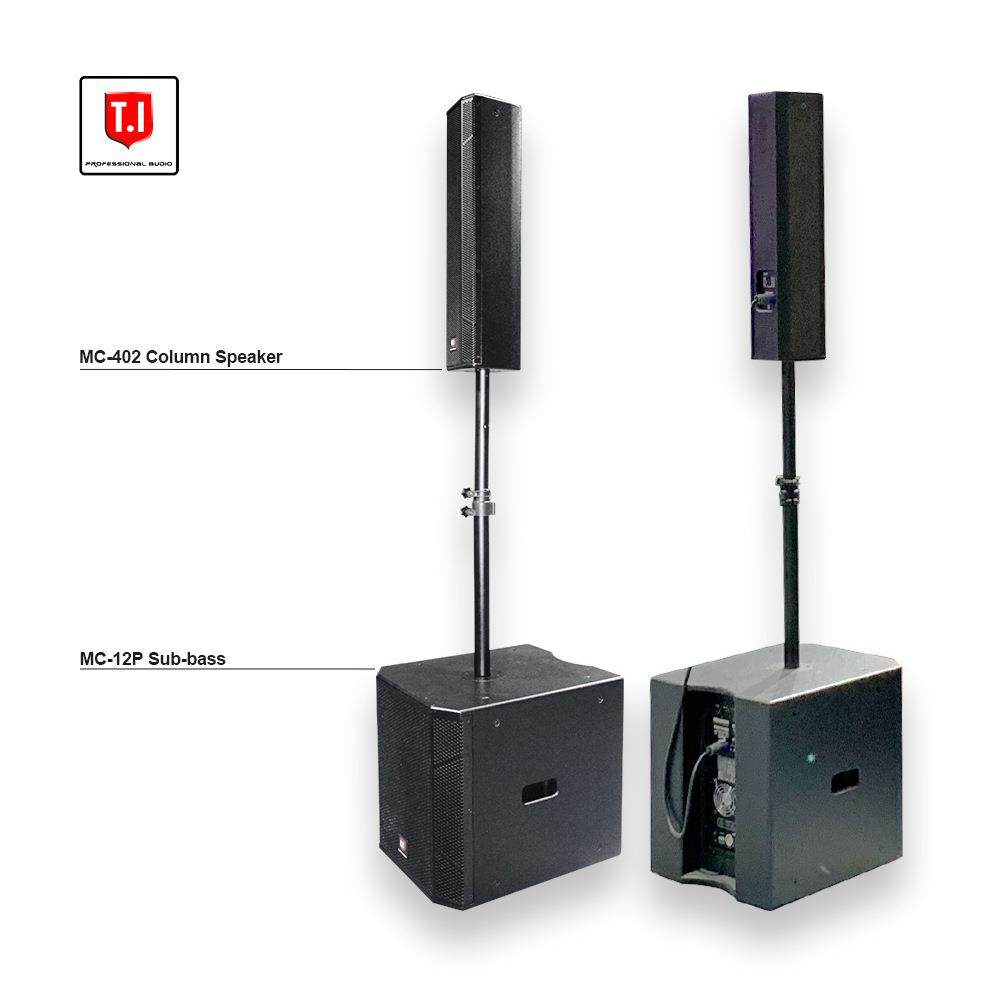 TiAudio立柱式可分拆立体声线阵列电瓶音箱家庭娱乐卡