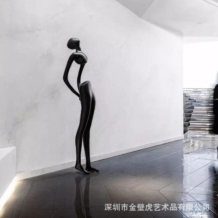 大型人物雕塑写字楼售楼部商业中心门厅走廊落地现代抽象人物摆件