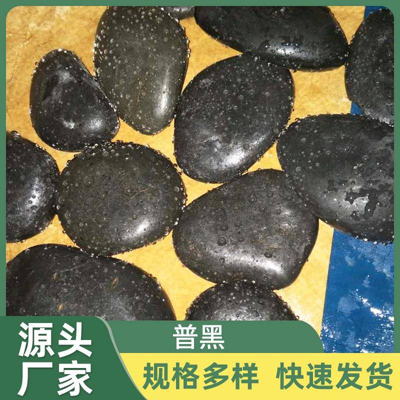 黑色卵石石子普抛光鹅卵石工程铺路造景高抛雨花石景观园林装饰