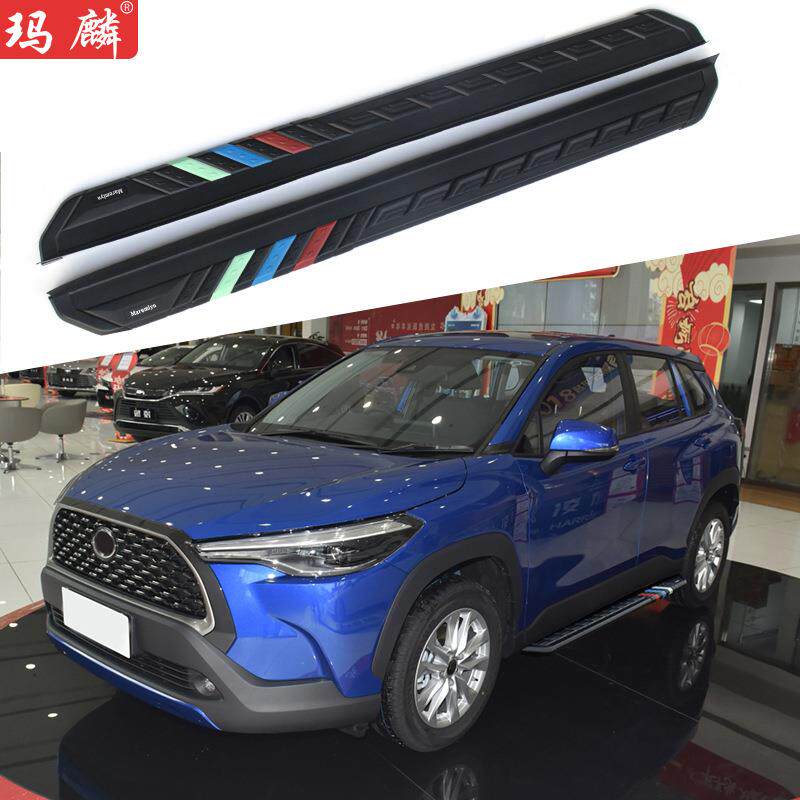 适用于卡罗拉锐放改装侧踏板2022新款原厂两侧上车脚踏板