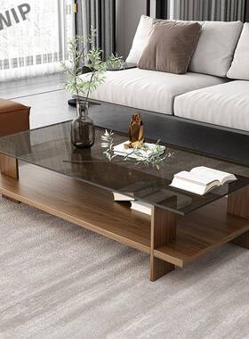 钢化玻璃茶几小户型客厅家用现代简约办公室正l3y