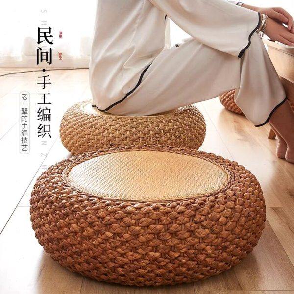 藤编蒲团坐垫日式榻榻米坐墩客厅加厚墩子实木草编打坐拜佛禅修垫,居家布艺,蒲团,淘宝优惠券,粉丝福利购,淘宝优惠卷