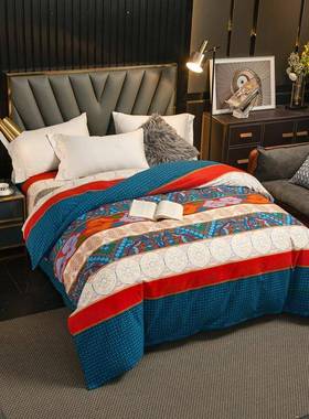 CB#棉加厚保暖磨毛被套被罩单人双人床上用品1.5m2m家用被罩子