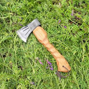 户外野营斧锰钢锻打砍柴露营帐蓬营地斧劈柴斧多功能斧子