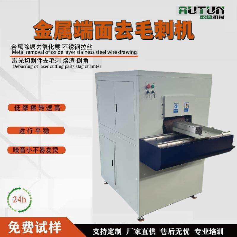 欧坦金属端面去毛刺管材断面抛光机全自动打磨倒角机噪音小倒边