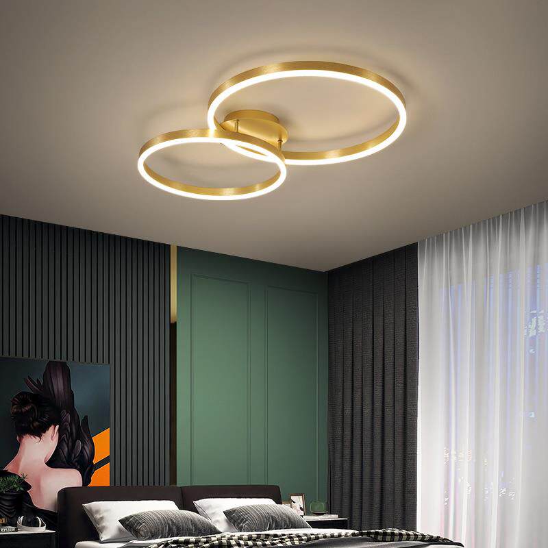 led吸顶灯现代简约客厅灯创意北欧轻奢灯具主卧室灯温馨浪漫灯饰