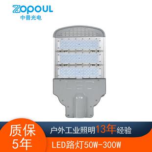LED节能路灯灯头户外防水100W150W工程模组220V挑臂高杆道路灯头