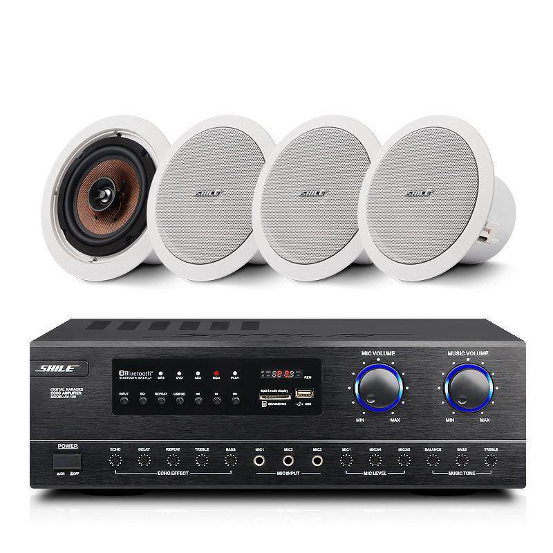 定阻吸顶l喇叭会议音响套装狮乐BX205公共广播背景天花音箱系统