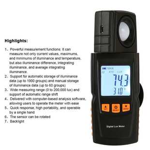 标智GM1010/1020数字式照度计专业测量Illumination photometer