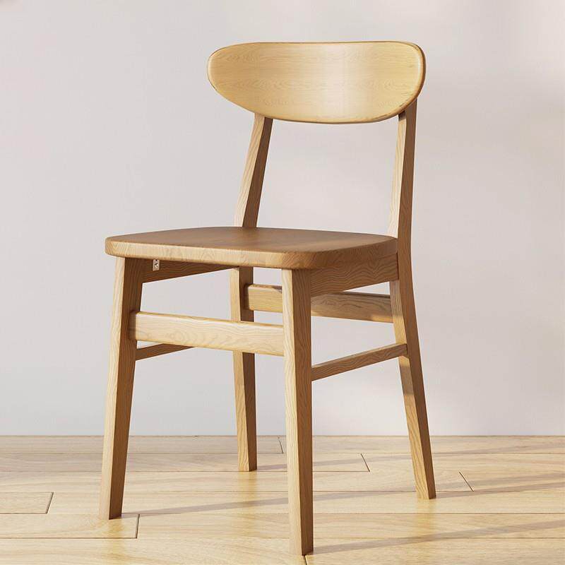 现代轻奢北欧全实木餐桌椅家用餐厅小户型设计师网红极简餐椅