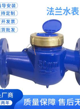 大口径法兰水表水式干式自来水表LXS旋翼式水表2寸2.5寸dn5065