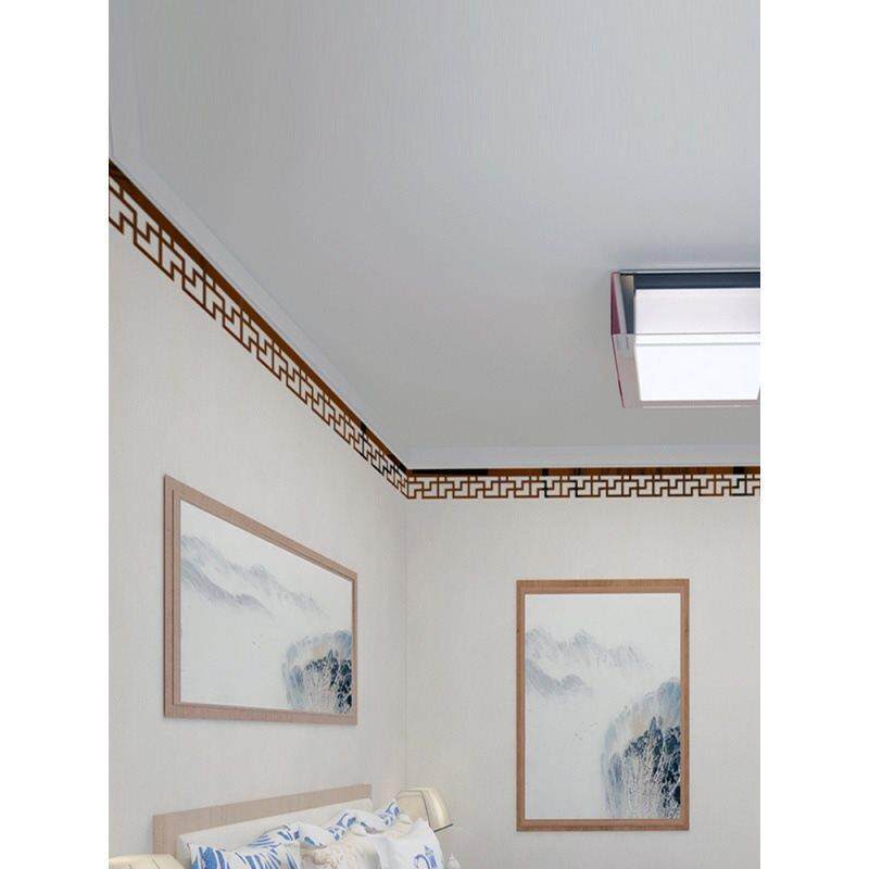 亚克力墙贴新中式吊顶装饰条天花板边框条镜面3d立体复古镂空腰线