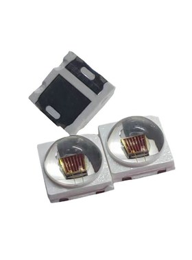 30301W白光蓝光红光绿光暖白冰蓝660nm聚光凸头球头模顶透镜灯珠