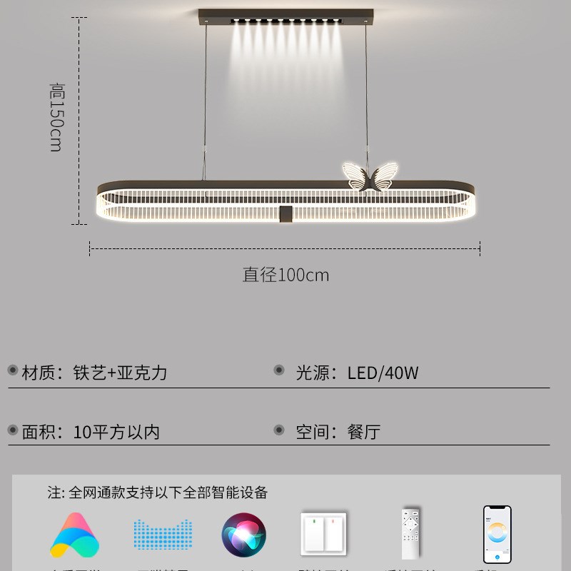 意式极简客厅主灯简约现代2025新款几何圆环吸顶灯具组合全屋套餐