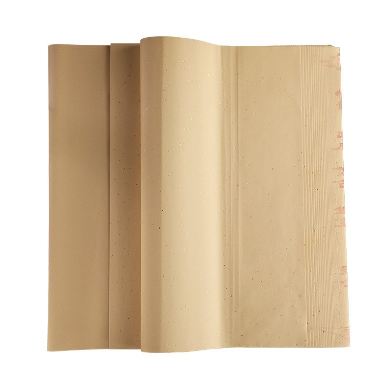 雅涵宣纸三尺四尺净皮仿古洒金书画创作宣仿古生宣半生熟宣