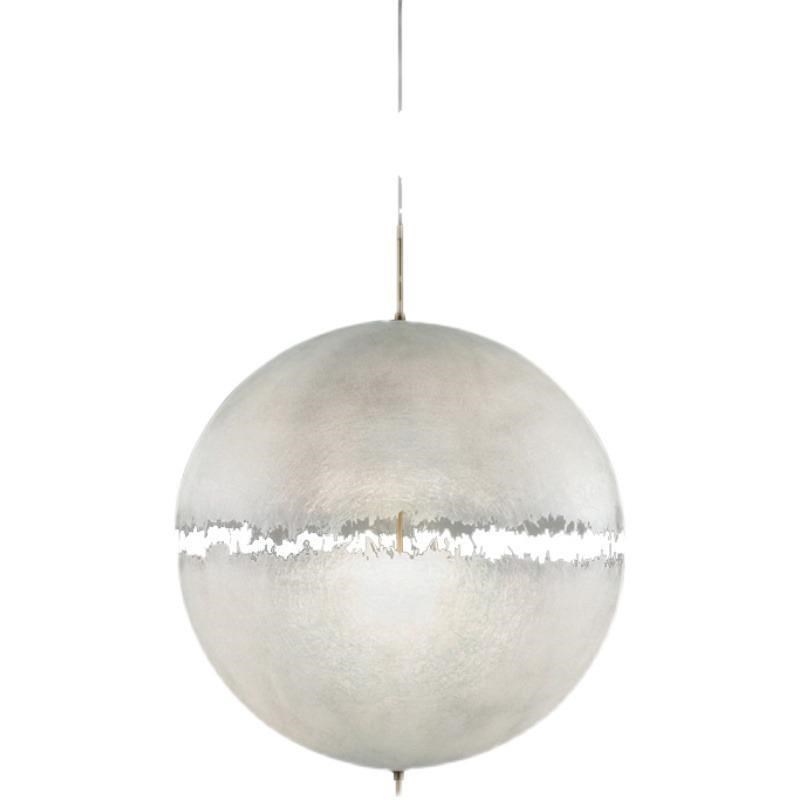 新款创意艺术现代简约客厅卧室展厅设计师月球吊灯星球餐厅吊灯