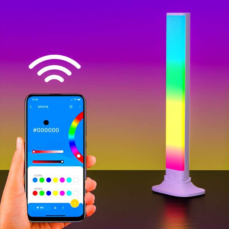 拾音氛围灯幻彩音乐感应灯rgb遥控声控车载节奏灯电脑桌面氛围灯