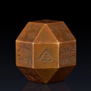 实心纯黄铜把玩工艺品摆件独孤信印手工铜制品摆件把玩随身携带