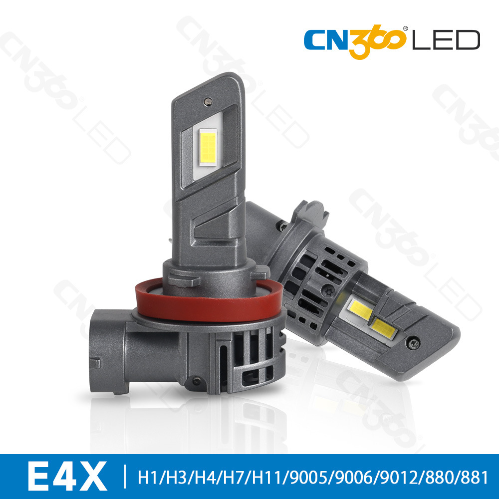 cn360 E4X款52W直插式led车灯大功率H1H4H7H11汽车大灯远近光一体