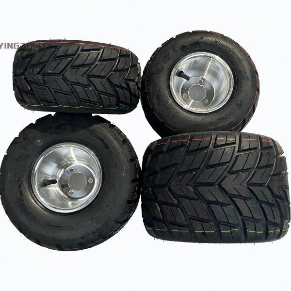 四轮漂移场地卡丁车摩托10X4.50-5 11X7.10-5寸轮胎轮毂雨胎正新