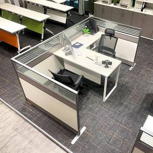 主管桌经理桌老板桌办公桌单人屏风隔断主管台带屏风主管位职员桌