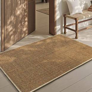 天然剑麻地垫轻奢入户门除尘脚垫户外手工编织玄关进门地毯