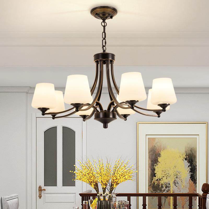 美式客厅吊灯时尚现代简约创意网红餐厅卧室书房铁艺灯具灯饰,智能设备,其他智能设备,淘宝优惠券,粉丝福利购,淘宝优惠卷