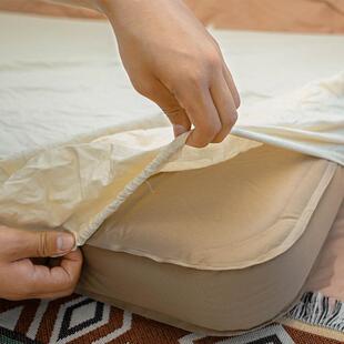 现货露营床垫隔脏纯棉单人床笠全棉户外奶酪充气床透气双人床罩