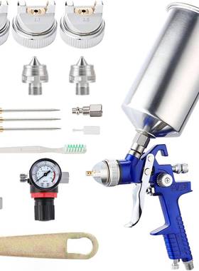 热款汽车喷漆枪上壶重力式油漆喷枪口径可更换HVLP气动喷枪