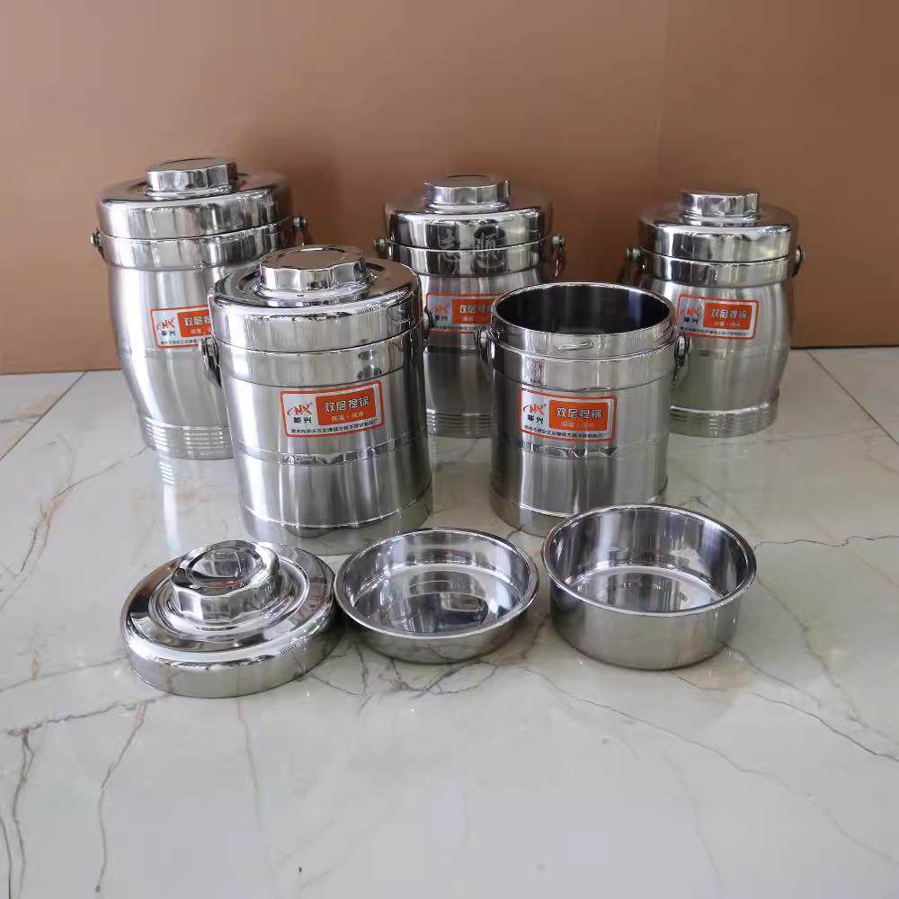 能兴不锈钢保温提锅三层手提大容量饭盒双层保温学生便当盒饭桶,智能设备,其他智能设备,淘宝优惠券,粉丝福利购,淘宝优惠卷