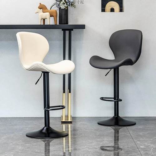 吧台椅简约家用可升降靠背收银台凳子旋转酒吧椅前台岛台高脚椅子