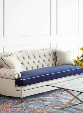 北欧沙发布艺简约现代风格家具小户型客厅组合三人位意式极简轻奢