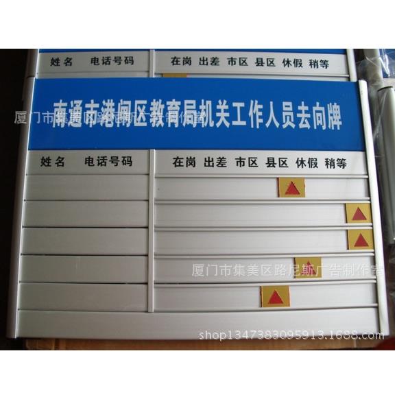 空白铝合金标牌去向牌科室牌楼层牌指示牌导向牌