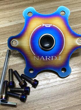 方向盘喇叭按钮改装方向盘喇叭按钮孔径75MM通用烤蓝色个性改装