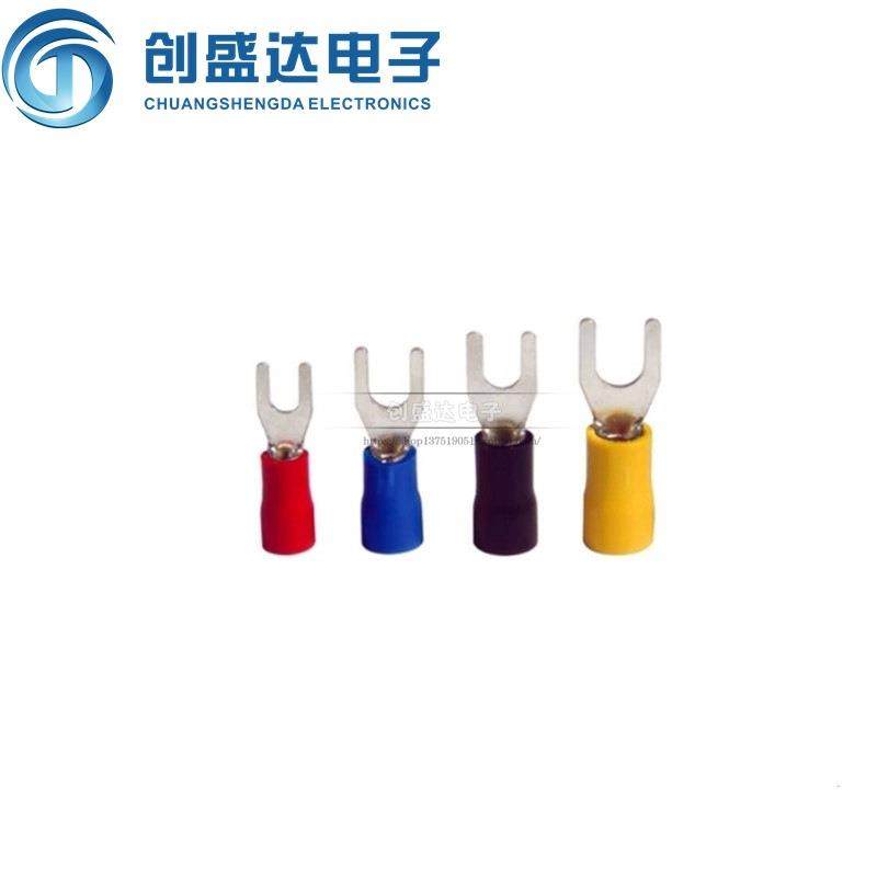 红色1000只SV2-4接线端子1.5平方Y型1-3U型线叉形端子叉子,纺织面料/辅料/配套,纺织机械配件,淘宝优惠券,粉丝福利购,淘宝优惠卷