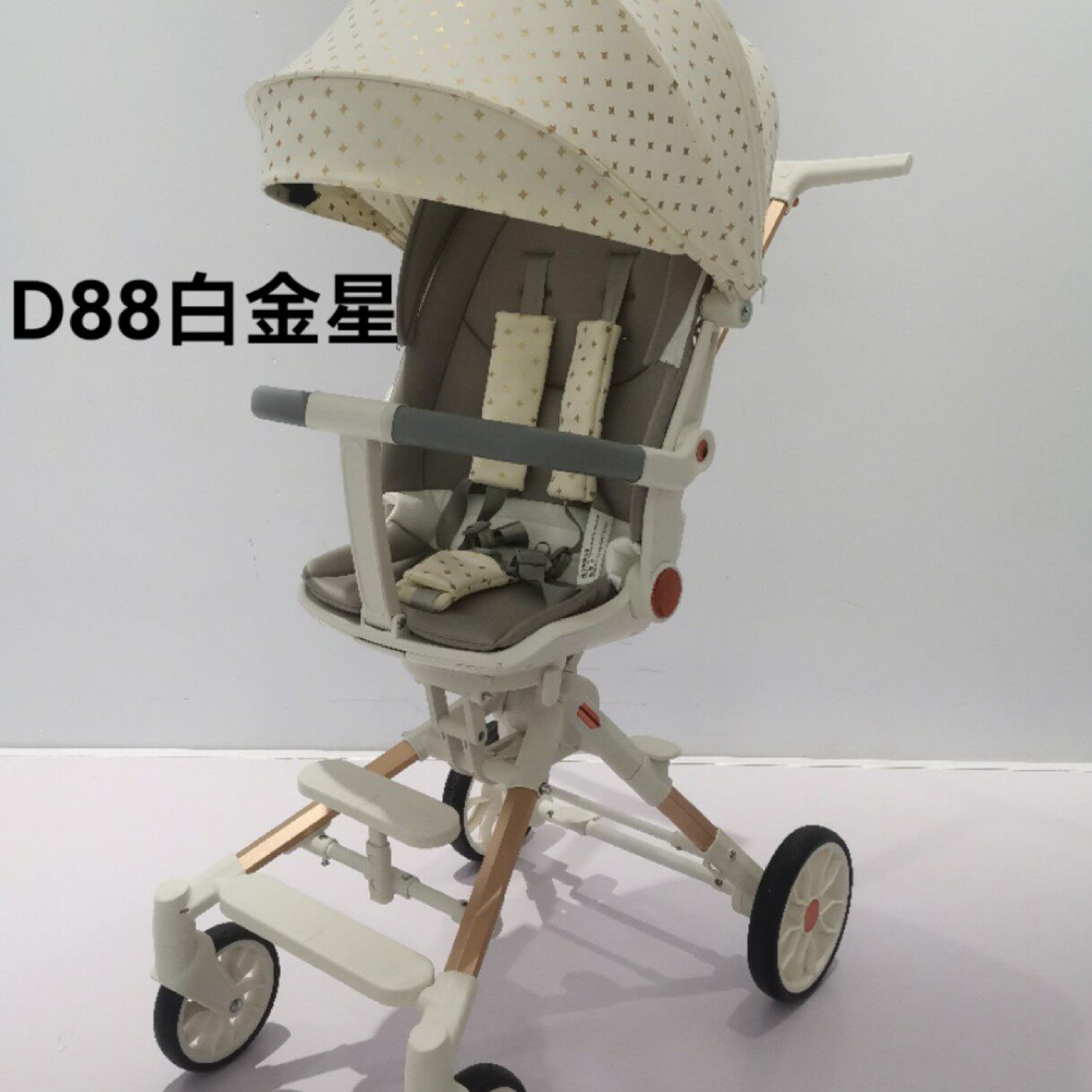 外贸小不点遛娃神器高景观婴儿双向推车轻便折叠宝宝可坐可躺溜娃