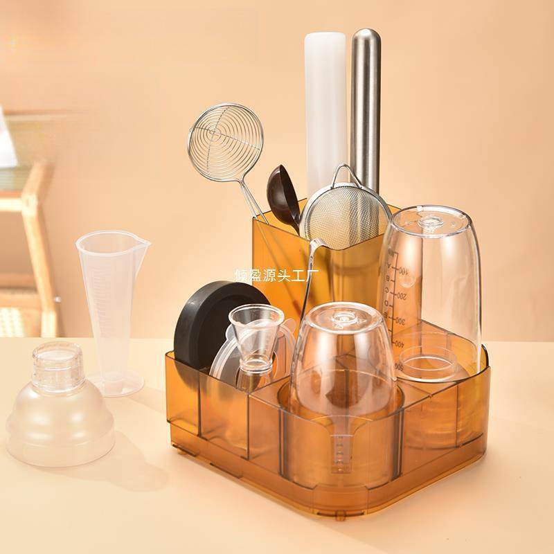 多功能收纳盒奶茶店吧台雪克杯工具吸管收纳架储物整理盒杯架包邮,收纳整理,烫衣板及配件,淘宝优惠券,粉丝福利购,淘宝优惠卷