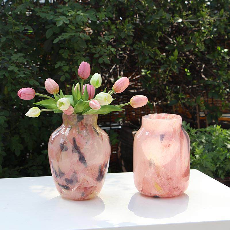 创意粉色絮状星空大理石磁粉花瓶中古风鲜花餐桌台面客厅花瓶,纺织面料/辅料/配套,纺织机械配件,淘宝优惠券,粉丝福利购,淘宝优惠卷