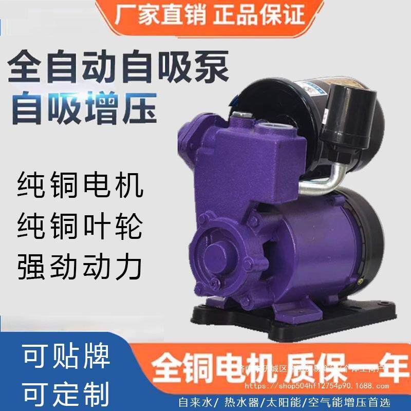 德涛家用抽水泵全自动自吸泵125W冷热水家用管道增压泵工厂直发